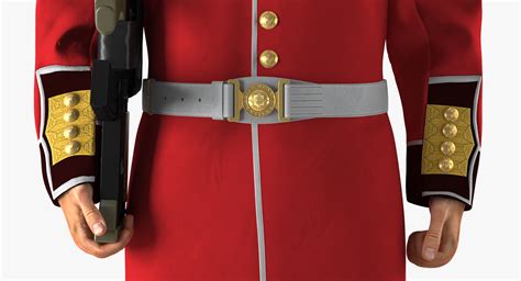 3D British Royal Guard Holding Gun | 3D Molier International