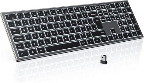 Wireless Computer Keyboard with Lighted Keys 的图像结果