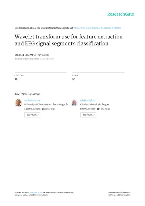 Feature Extraction Using Wavelet Transform 的图像结果