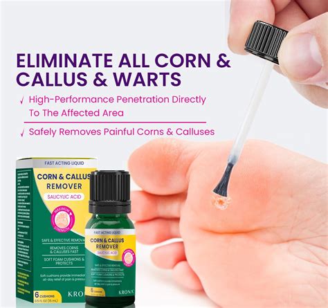 Fast-Acting Corn & Callus Remover with Salicylic Acid - 6PCS | Buy Now ...