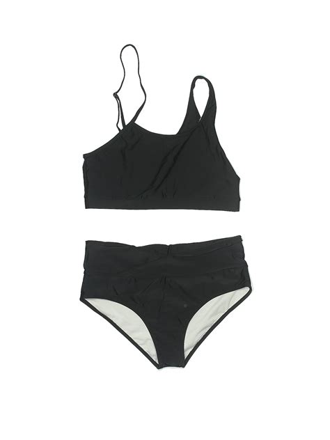 Unbranded Black Two Piece Swimsuit Size L - 50% off | thredUP