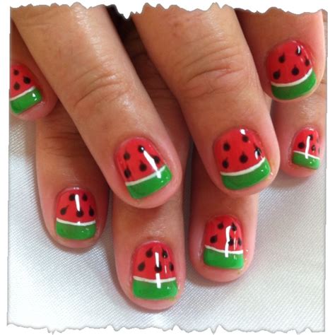 Cute Watermelon Nails Art
