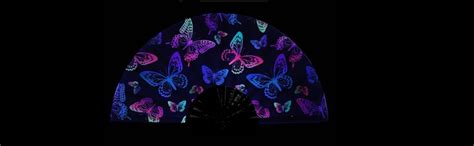 ZOSMIC UV Glow Rave 25 inch Techno Foldable Folding Japanese Chinese ...