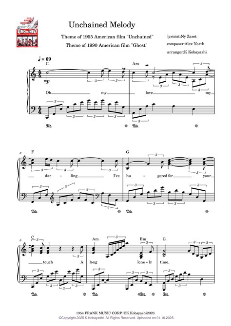 Unchained Melody - Alex North Sheet music for Piano (Solo) | Musescore.com