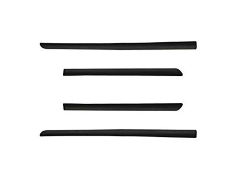 CARIZO Original Side Beading Matt Black (Pack of 4) Compatible with ...
