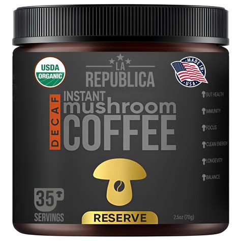 LRLASUPERFOODS La Republica Organic Decaf Mushroom Instant Coffee India ...