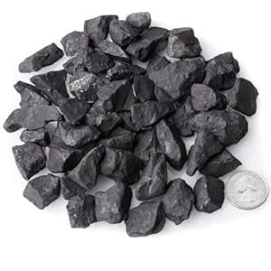 Shungite Stones for Water Purification 1-2 cm Size Bulk Rough Natural ...