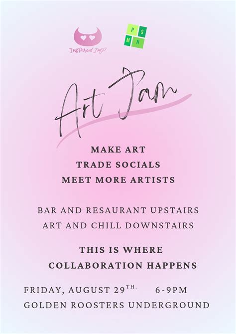 Art Jam | Free Artist Hangout , Golden Roosters, Seattle, 29 August ...