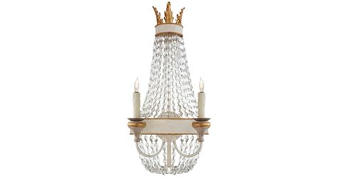 Visual Comfort JN 2016VWG-CG Entellina 26" Sconce with Draped Crystal ...