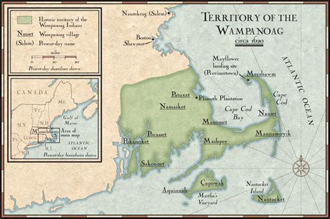 Wampanoag Tribe Location History