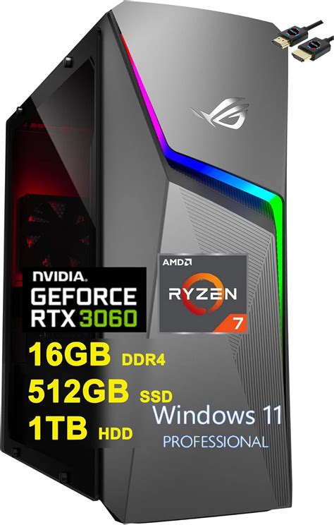 Buy ASUS ROG Strix G10DK Gaming Desktop Computer | AMD 8-Core Ryzen 7 ...