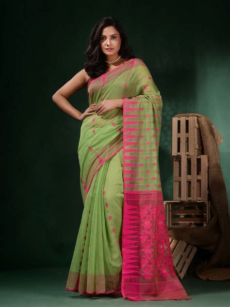 Buy Latest Jamdani Saree, Cotton, Linen, Soft Silk | INR 2400 Onwards ...