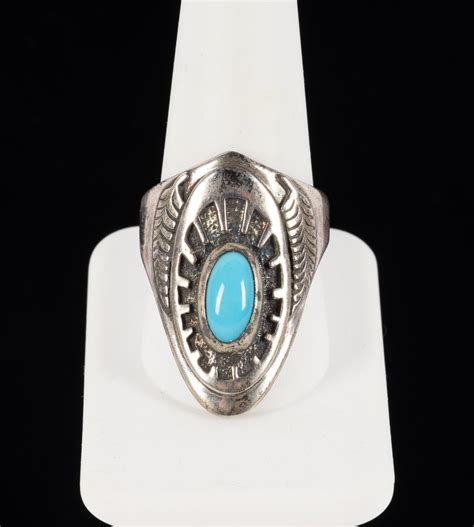 At Auction: BEN NIGHTHORSE (CAMPBELL) TURQUOISE RING