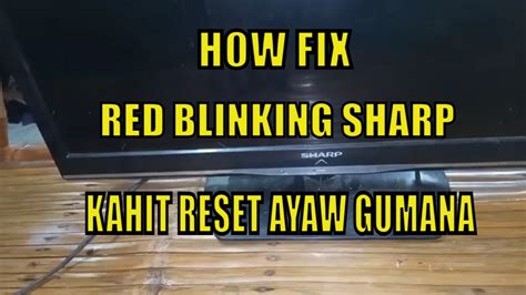 Image result for Sharp AQUOS Blinking Error Codes