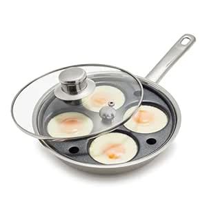 Buy Sur La Table Egg Poaching Pan, 4 Cup, Stainless Steel Online at Low ...