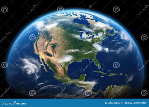 Space View of the American Ian Hurricane in Florida State of United ...