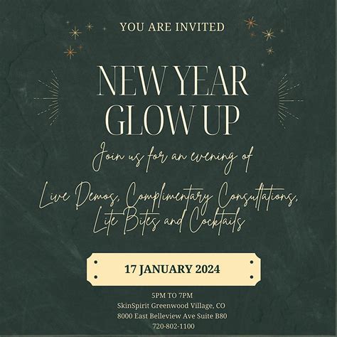 New Year Glow Up, SkinSpirit, Greenwood Village, 17 January 2024 ...