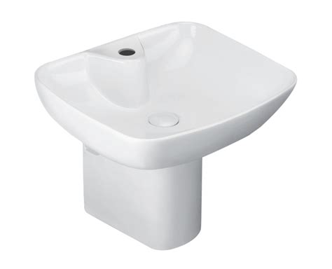Buy Fusion Table Top/ Wall Hung Half Pedestal Basin from Johnson Bathrooms