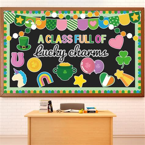 Amazon.com : Justforjoyful St. Patrick's Day Bulletin Board Classroom ...