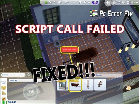 Image result for Script Call Failed Sims 4 Fix