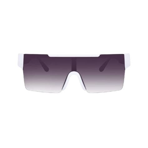 Monster Series UV Protected Square Sunglasses - White Frame Violet Len ...