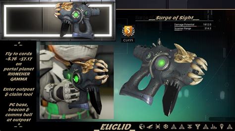 S-18 Alien pistol. Dark grey body with small black rear crystal spikes ...