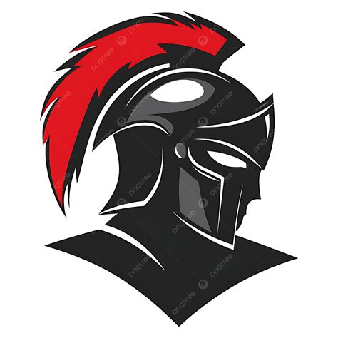 Spartan Helmet Logo With Red And Black Colors Perfect For Sports Teams ...