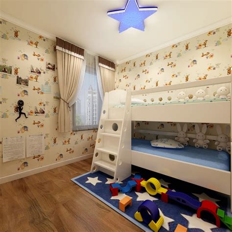 精美面积82平小户型儿童房简约装修设计效果图片5装修图-土巴兔装修效果图
