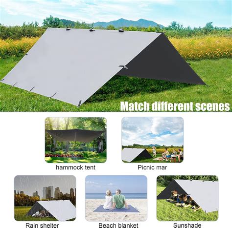 Buy Gecamp Camping Tarp,Hammock Rain Fly Tent Tarp 10X10FT/10×15FT ...