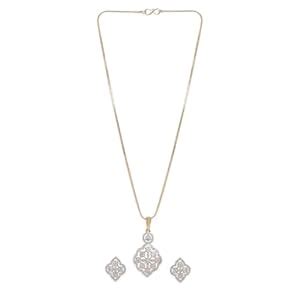 Rubans 22K Gold-Plated Handcrafted Artificial Pendat Jewelry Set ...