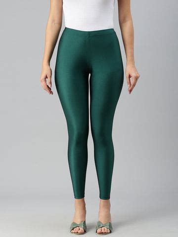 Prisma Shimmer Leggings in Bottle Green for a Chic Look