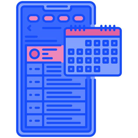 Schedule - Free time and date icons