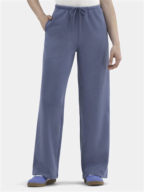 No Boundaries Soft Fleece Wide Leg Sweatpants, Women’s - Walmart.com