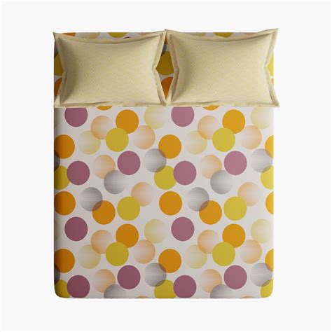 Buy STELLAR HOME Lilly Cotton 104TC Printed 3Pcs Queen Bedsheet Set ...