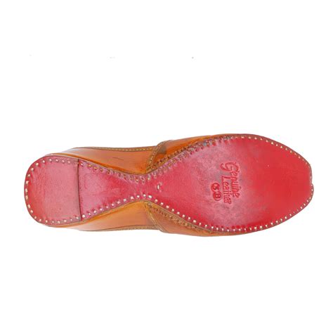 Rajashoes Brand Womens Leather Ethnic Mojaris 44-Jutti (L.Tan) :: RAJASHOES