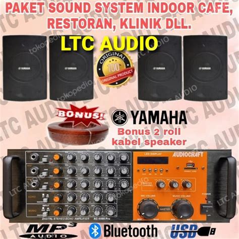 Jual PAKET SOUND SYSTEM INDOOR CAFE / RESTO / AULA YAMAHA 4 SPEAKER ...