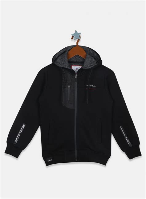 Buy Boys Black Printed Sweatshirt Online in India - Monte Carlo