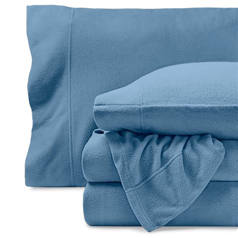 Bare Home Super Soft Fleece Sheet Set - Full Size - Extra Plush Polar Fleece, No-Pilling Bed ...