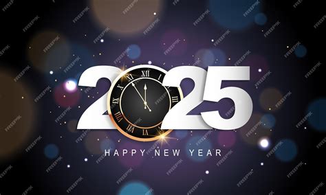 Premium Vector | 2025 happy new year background design greeting card ...