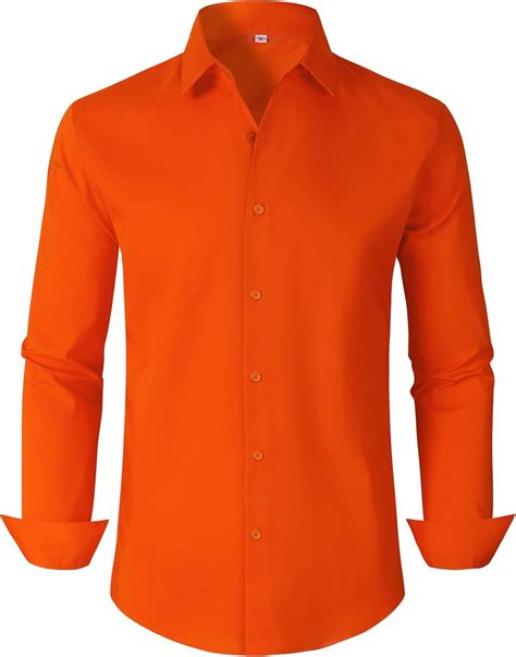 PICKUR MIND Mens Dress Shirts For Men Long Sleeve Wrinkle Free Button ...