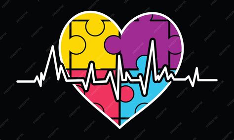 Premium Vector | Autism awareness day shirts design, love card design.