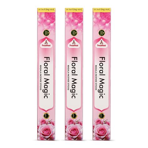 Pooja Dham 16 Inch Long Masala Agarbatti for Pooja - Floral Magic ...