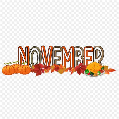 November Background Clipart