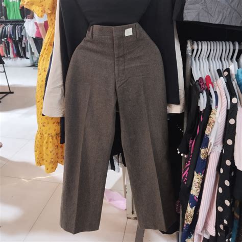 Choco Brown Trouser Pants, Women's Fashion, Bottoms, Other Bottoms on ...