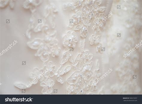 Luxury Wedding Dress Lace Detail Close 스톡 사진 590573357 | Shutterstock
