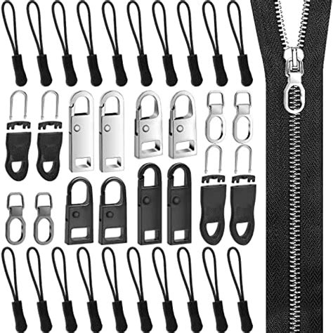 36 Pcs Zipper Pull Replacement, Universal Detachable Zipper Pull Kit ...