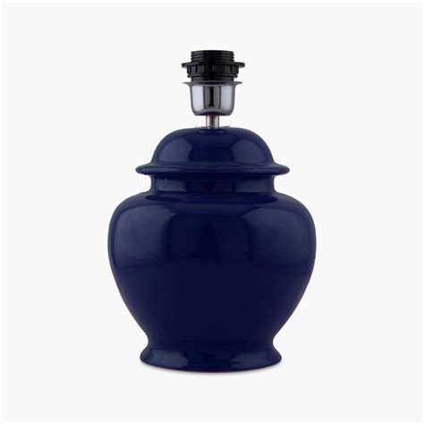 Buy HOMESAKE Corsica Blue Ceramic Pot Shaped Base Table Lamp - 33x40 cm ...