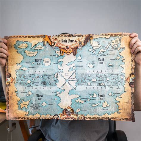 Anime One Piece World Map - Fanart Canvas Piece – BoomLabShop