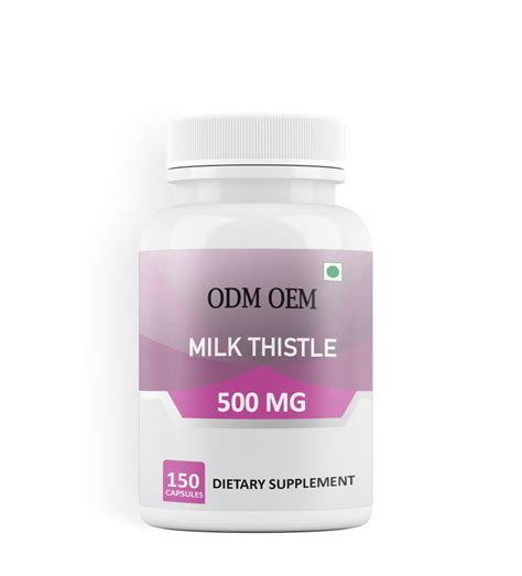 Milk Thistle 500mg - Standardized Extract for Liver Support, 150 Capsu ...