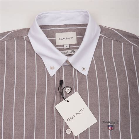 GANT Prismatic Almond Tailored Fit Long Sleeve Button-Up Shirt – Offracks